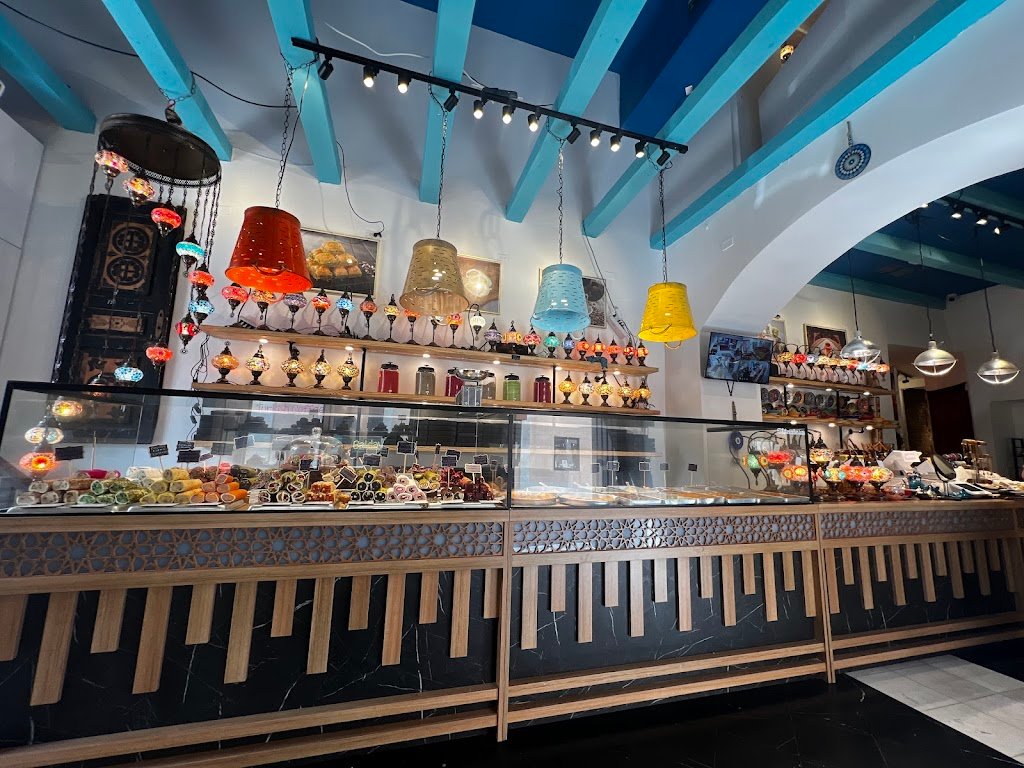 Ephesus San Juan shop interior and sweets counter